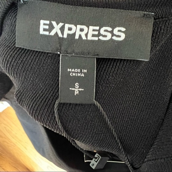 EXPRESS Sleeveless Fit & Flare Sweater Dress - Picture 11 of 11